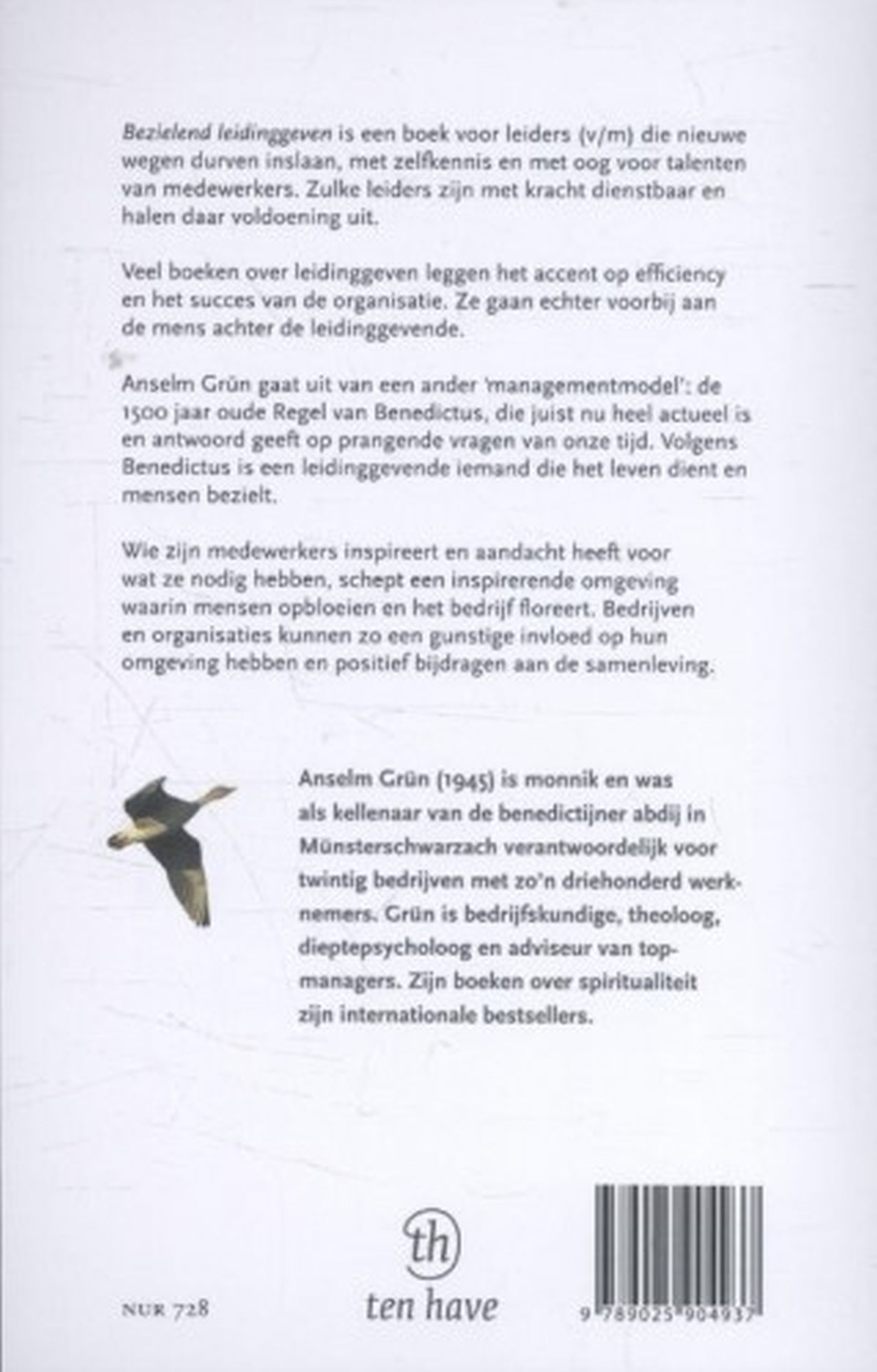 Achterkant van Bezielend leidinggeven