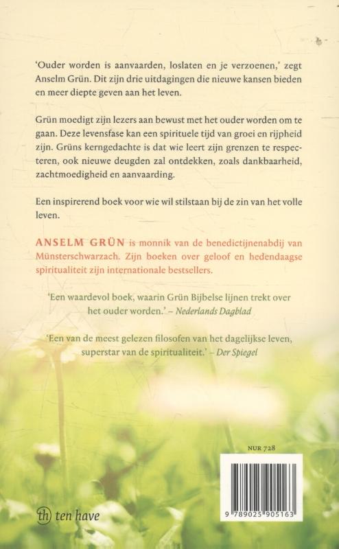 Achterkant van Gelukkig ouder worden