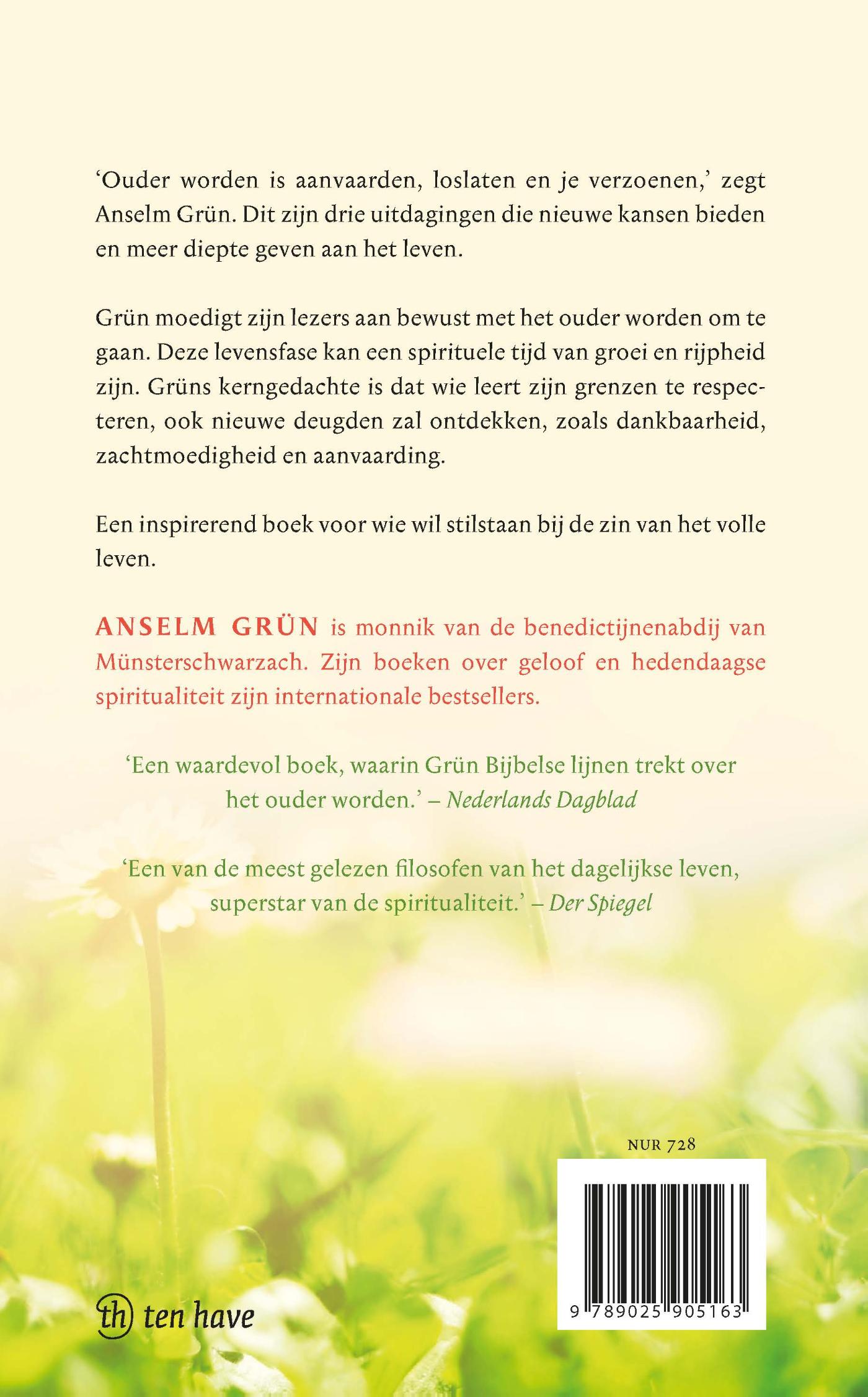 Achterkant van Gelukkig ouder worden