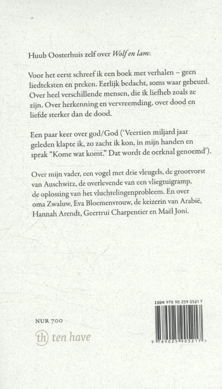 Achterkant van Wolf en Lam
