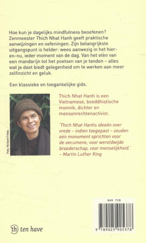 Achterkant van Het wonder van mindfulness