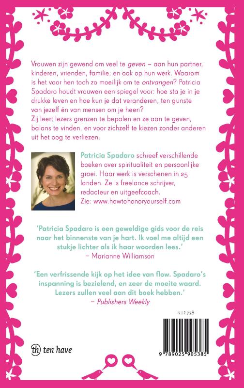 Achterkant van Wees lief voor jezelf