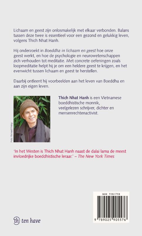 Achterkant van Boeddha in lichaam en geest