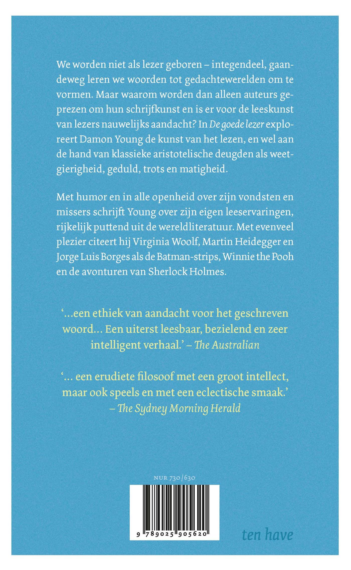 Achterkant van De goede lezer