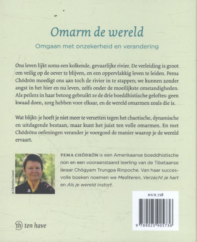 Achterkant van Omarm de wereld