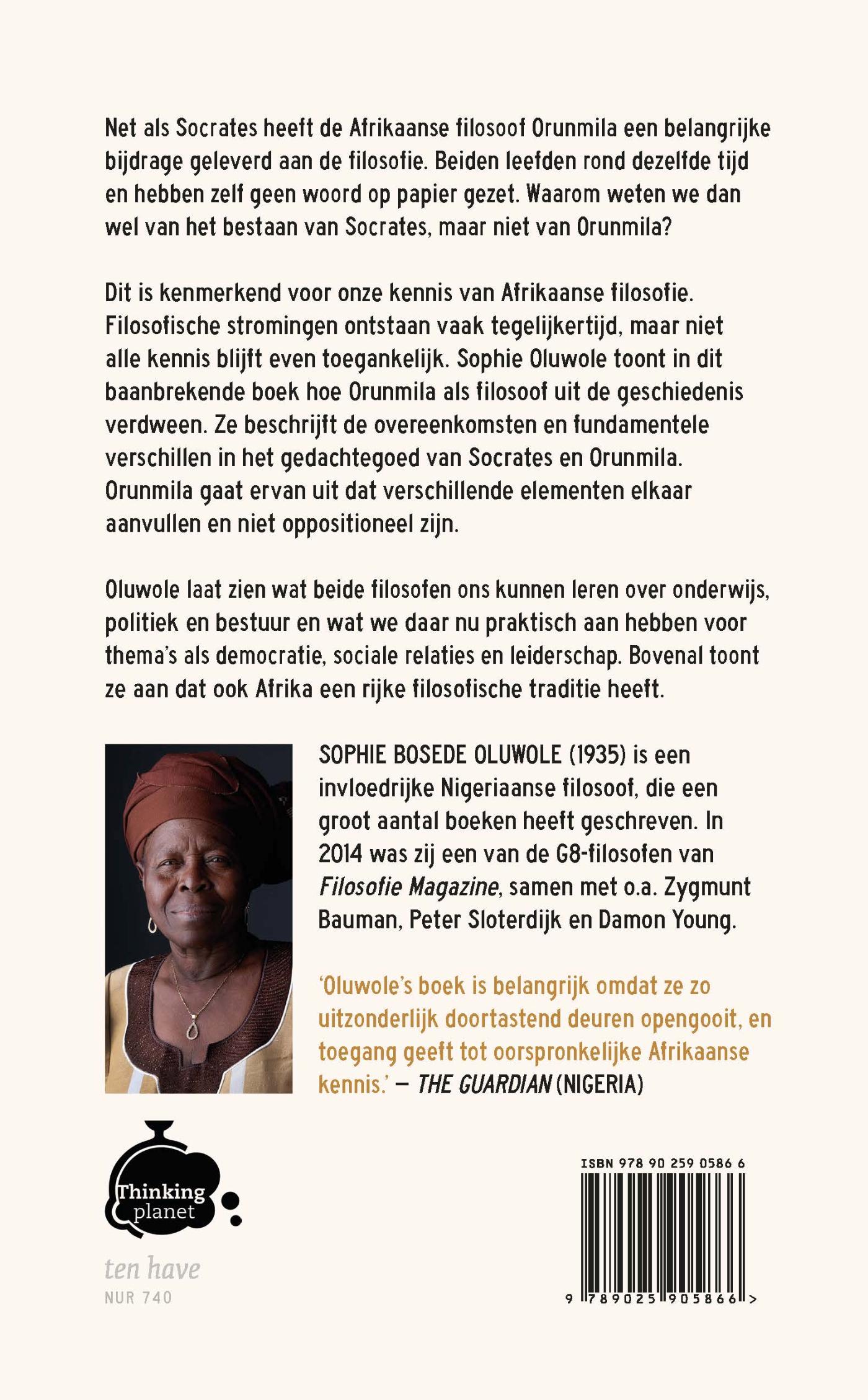 Achterkant van Socrates en Orunmila
