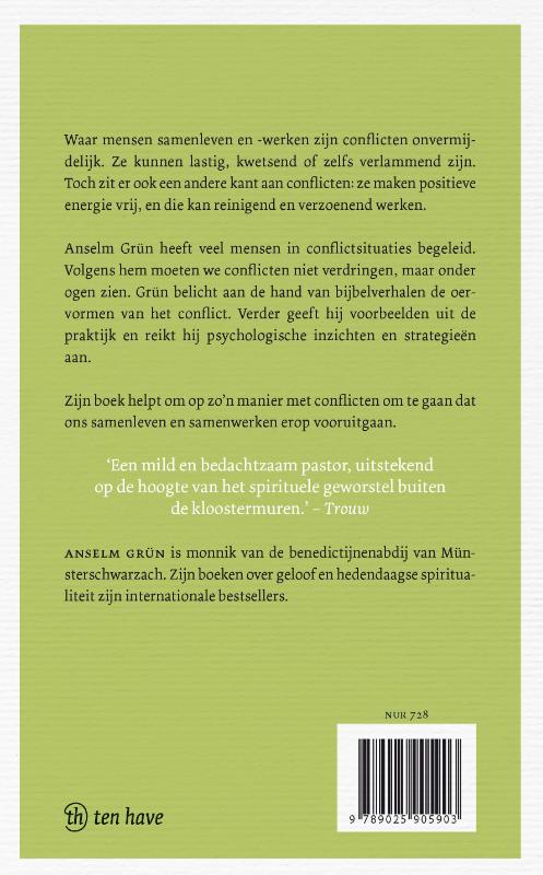 Achterkant van Omgaan met conflicten