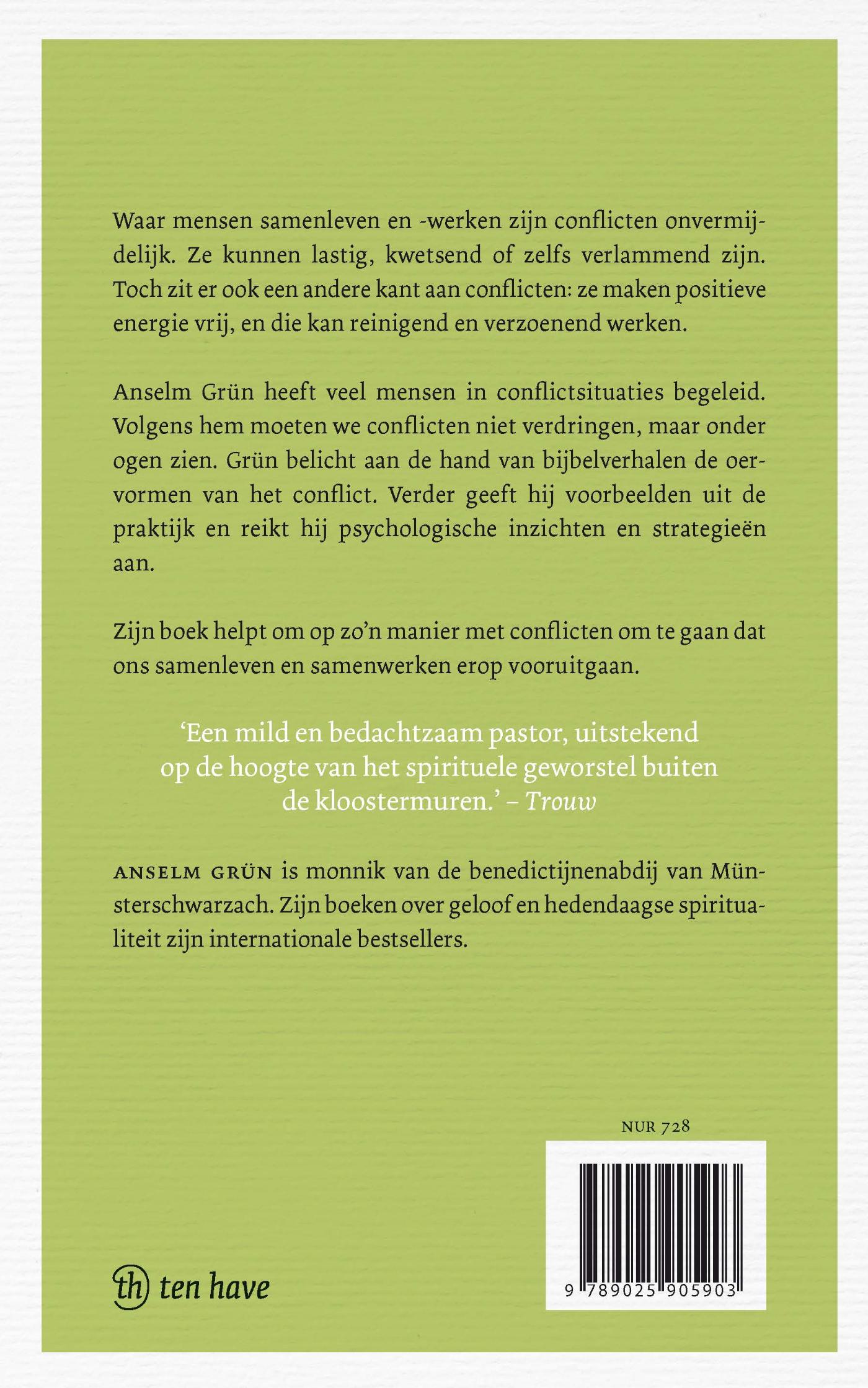 Achterkant van Omgaan met conflicten