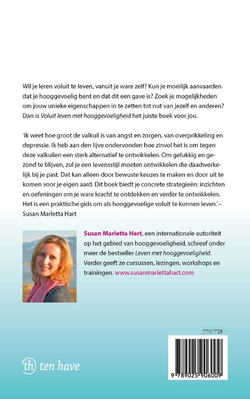 Achterkant van Voluit leven met hooggevoeligheid