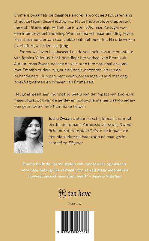 Achterkant van Emma wil leven