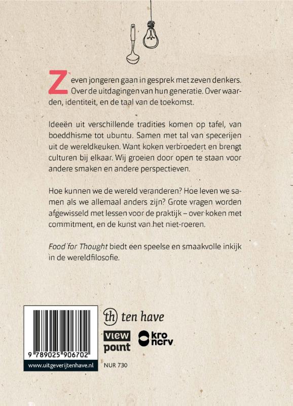 Achterkant van Food for Thought