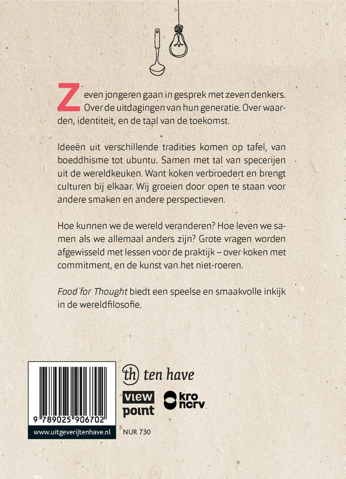 Achterkant van Food for Thought