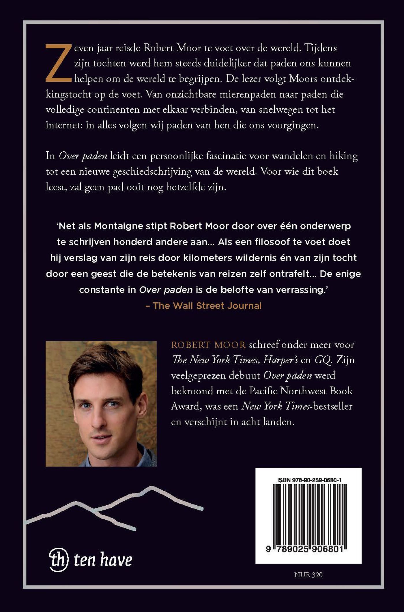 Achterkant van Over paden