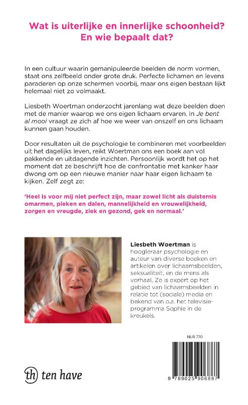 Achterkant van Je bent al mooi