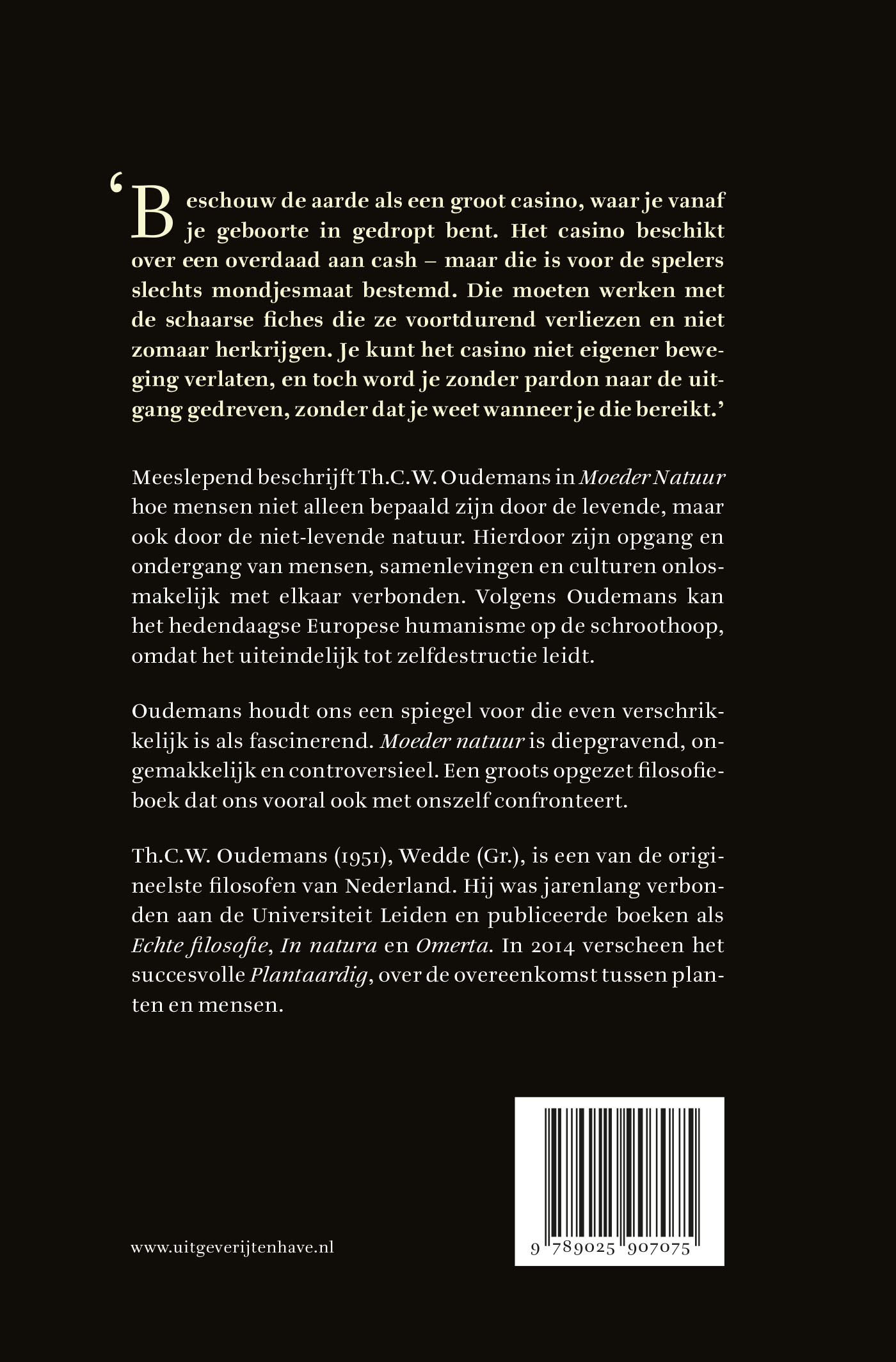 Achterkant van Moeder natuur