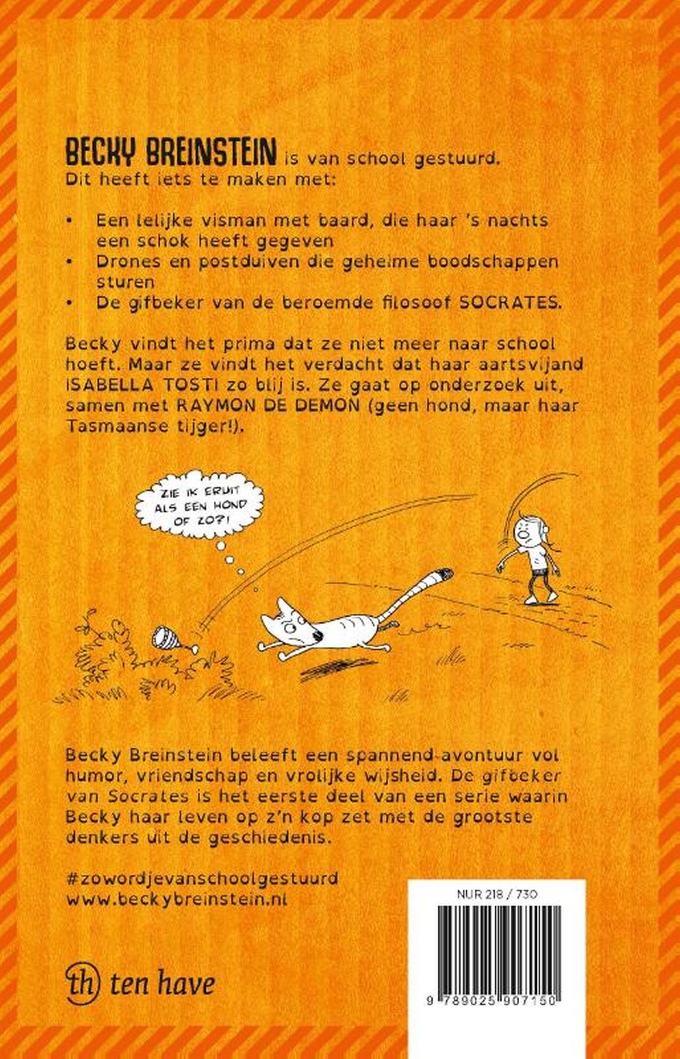 Achterkant van De gifbeker van Socrates