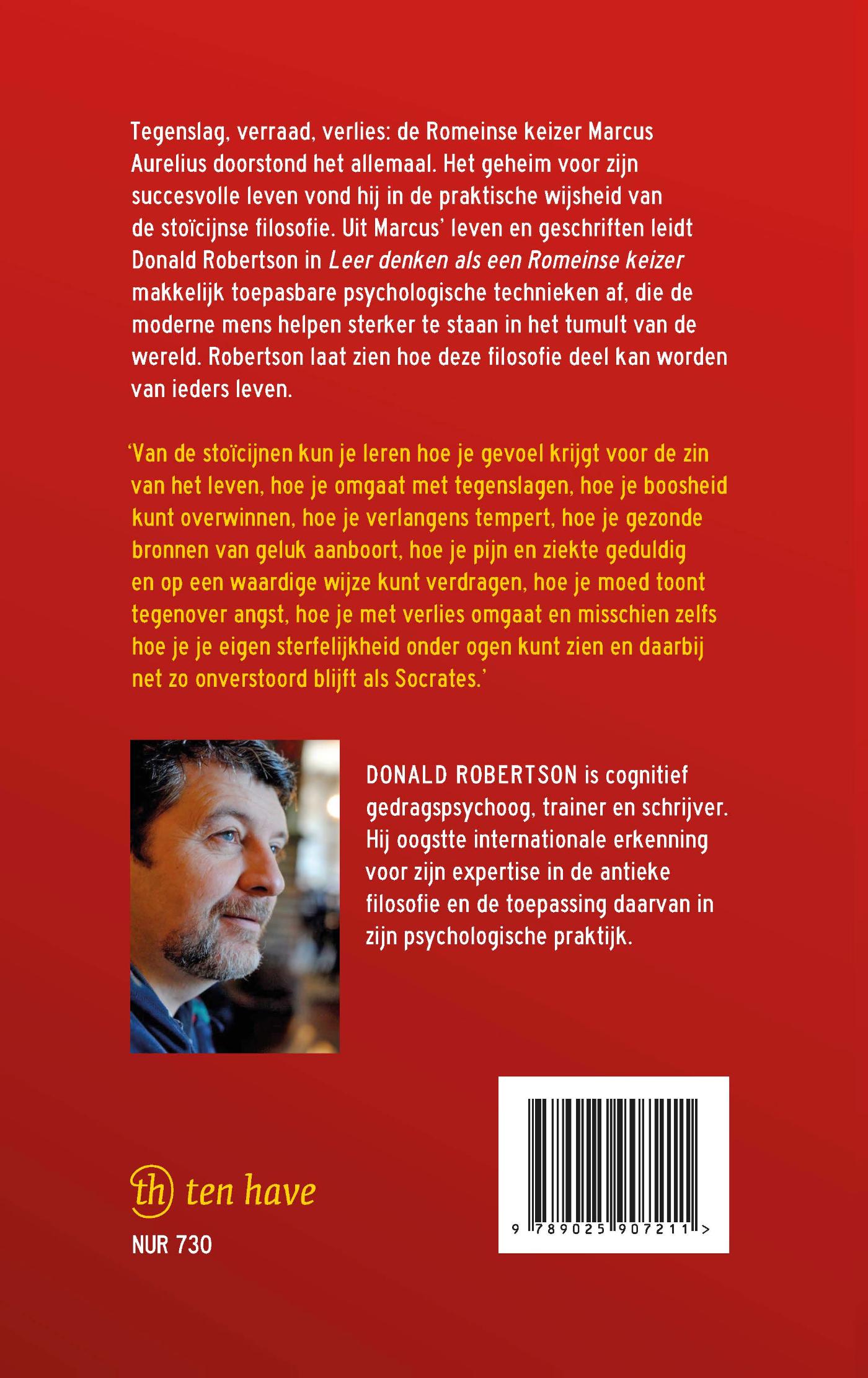 Achterkant van Leer denken als een Romeinse keizer