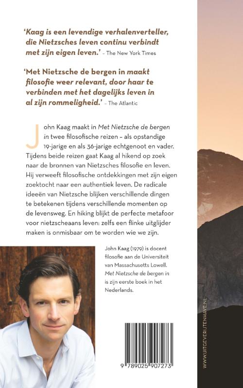 Achterkant van Met Nietzsche de bergen in