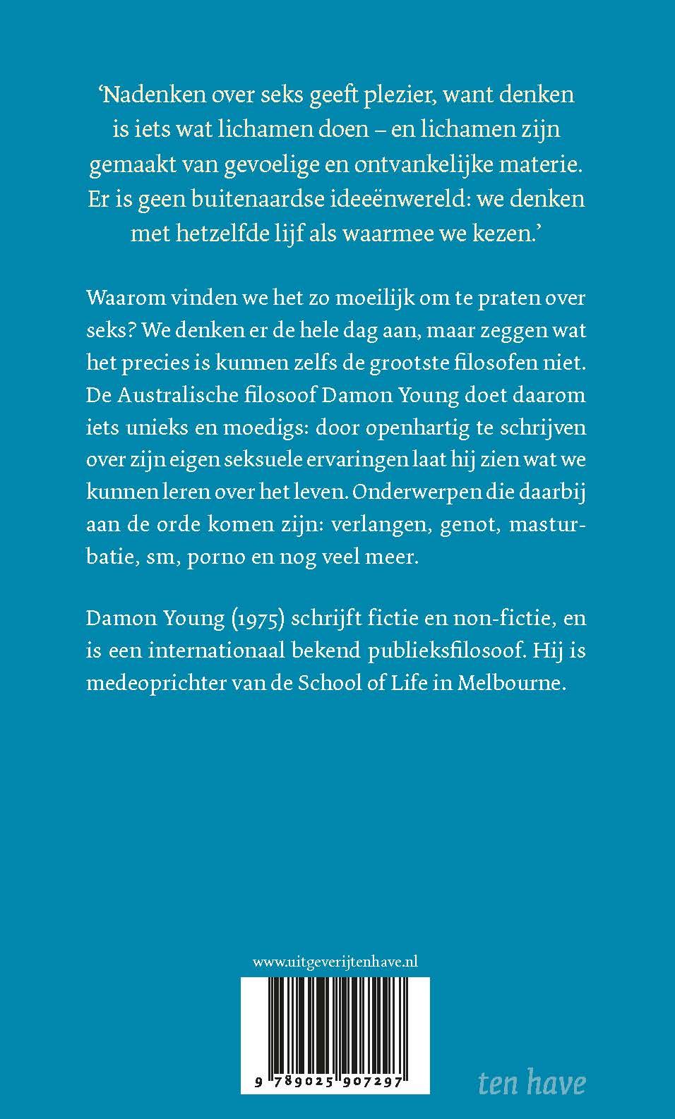 Achterkant van In bed met een filosoof