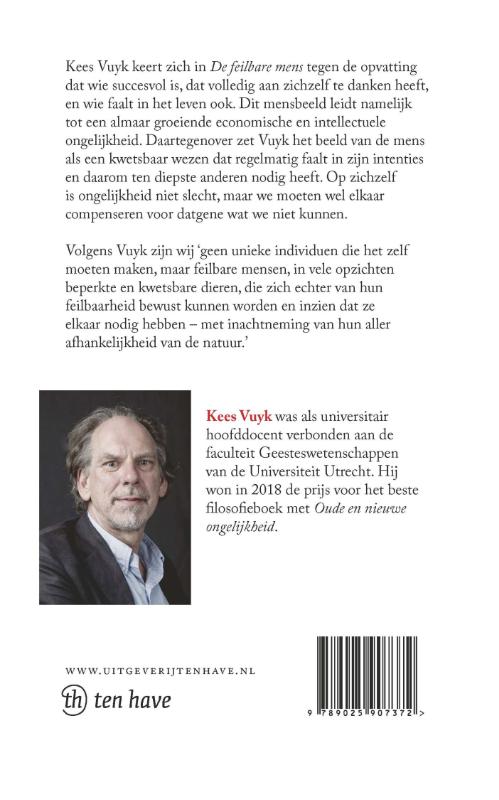 Achterkant van De feilbare mens