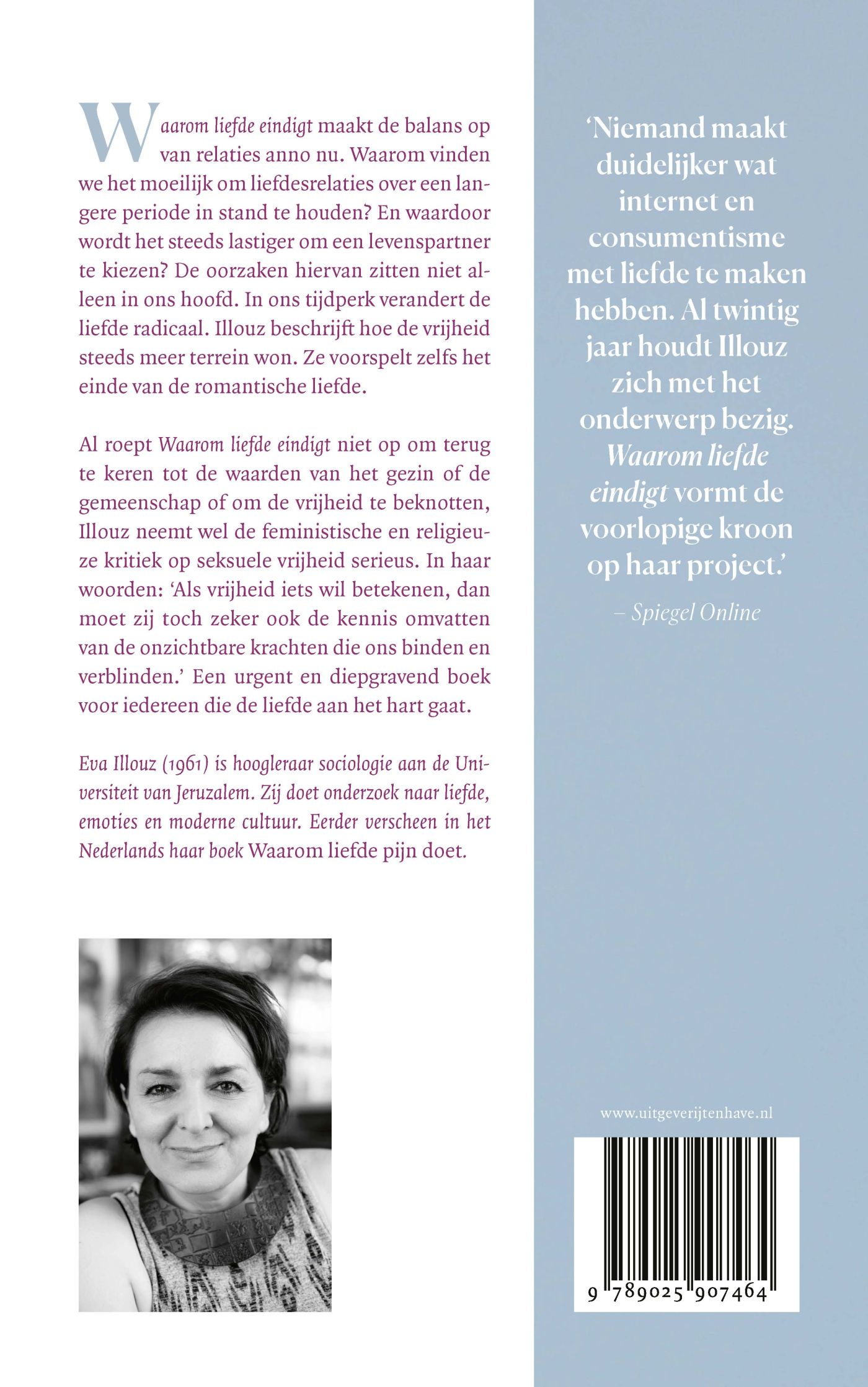 Achterkant van Waarom liefde eindigt
