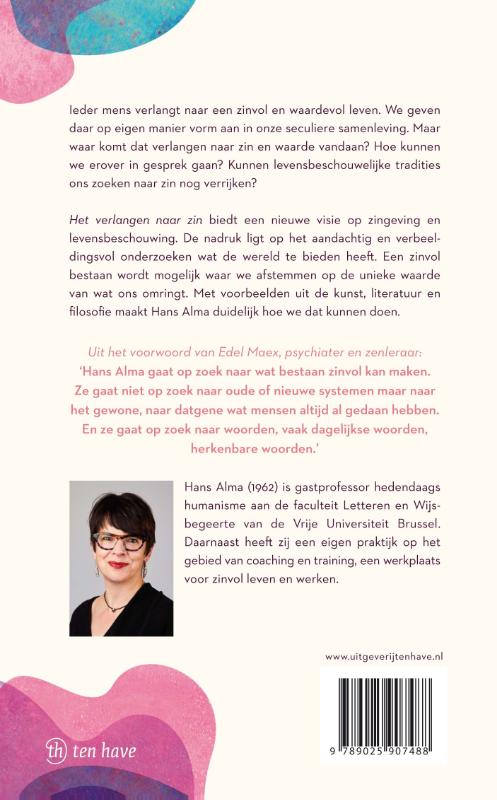 Achterkant van Het verlangen naar zin
