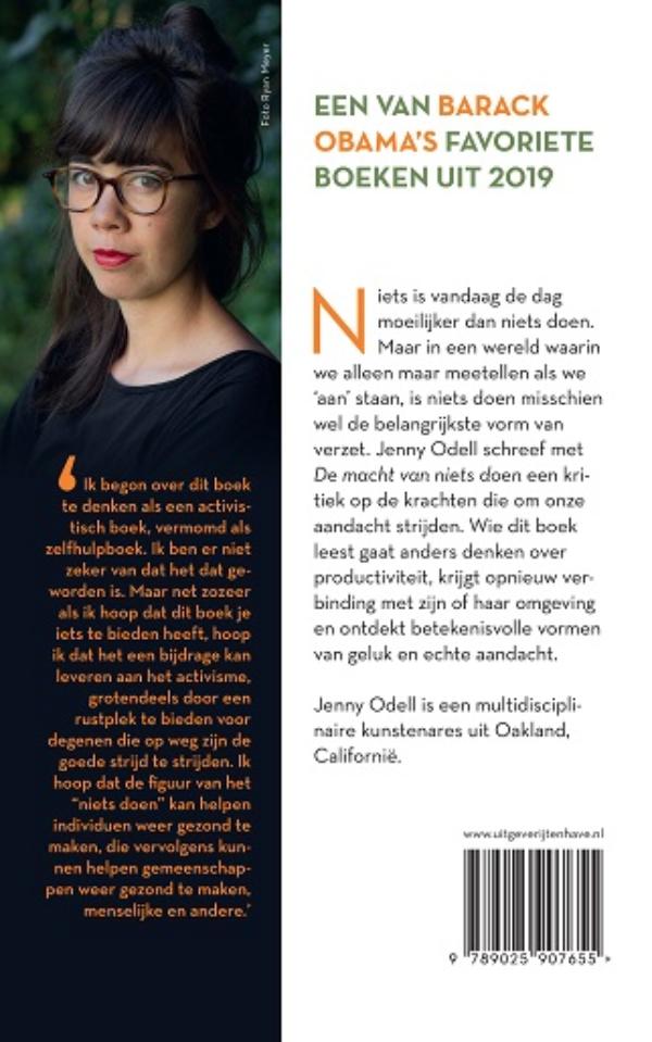 Achterkant van De macht van nietsdoen