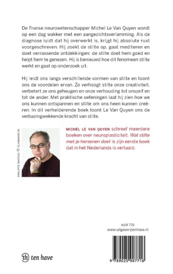 Achterkant van Wat stilte met je hersenen doet