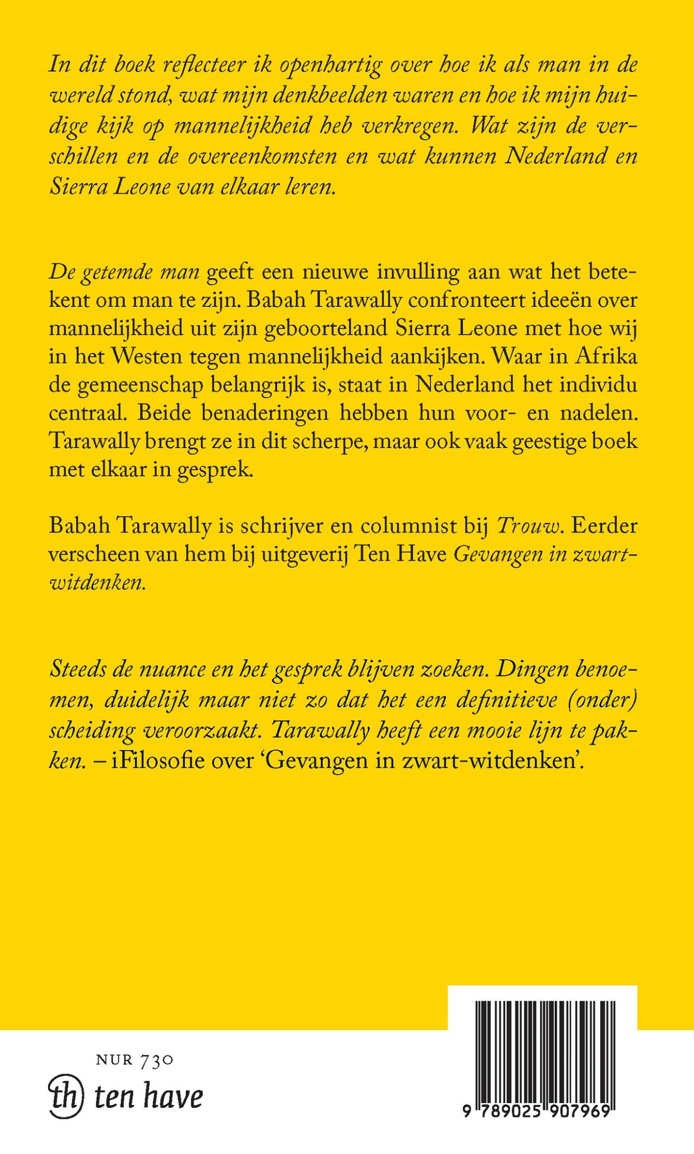Achterkant van De getemde man