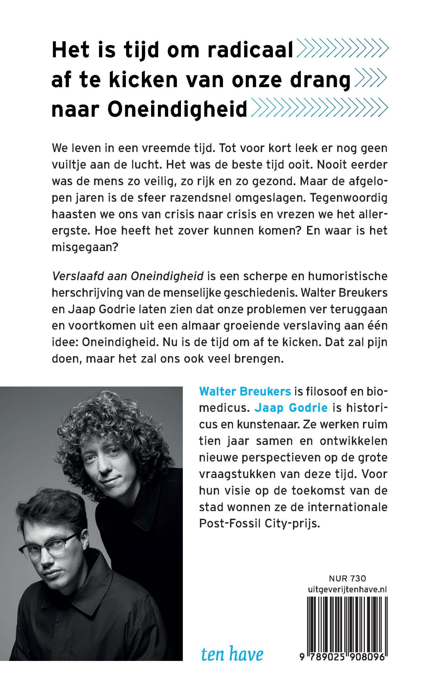 Achterkant van Verslaafd aan Oneindigheid