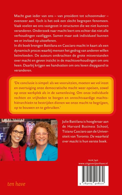 Achterkant van De waarheid over macht