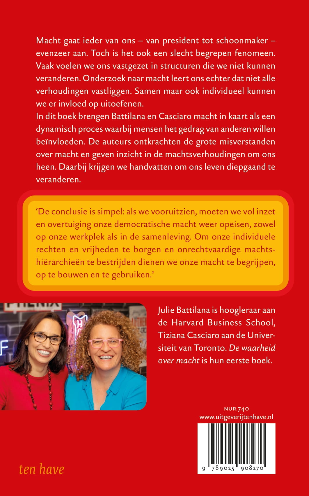 Achterkant van De waarheid over macht