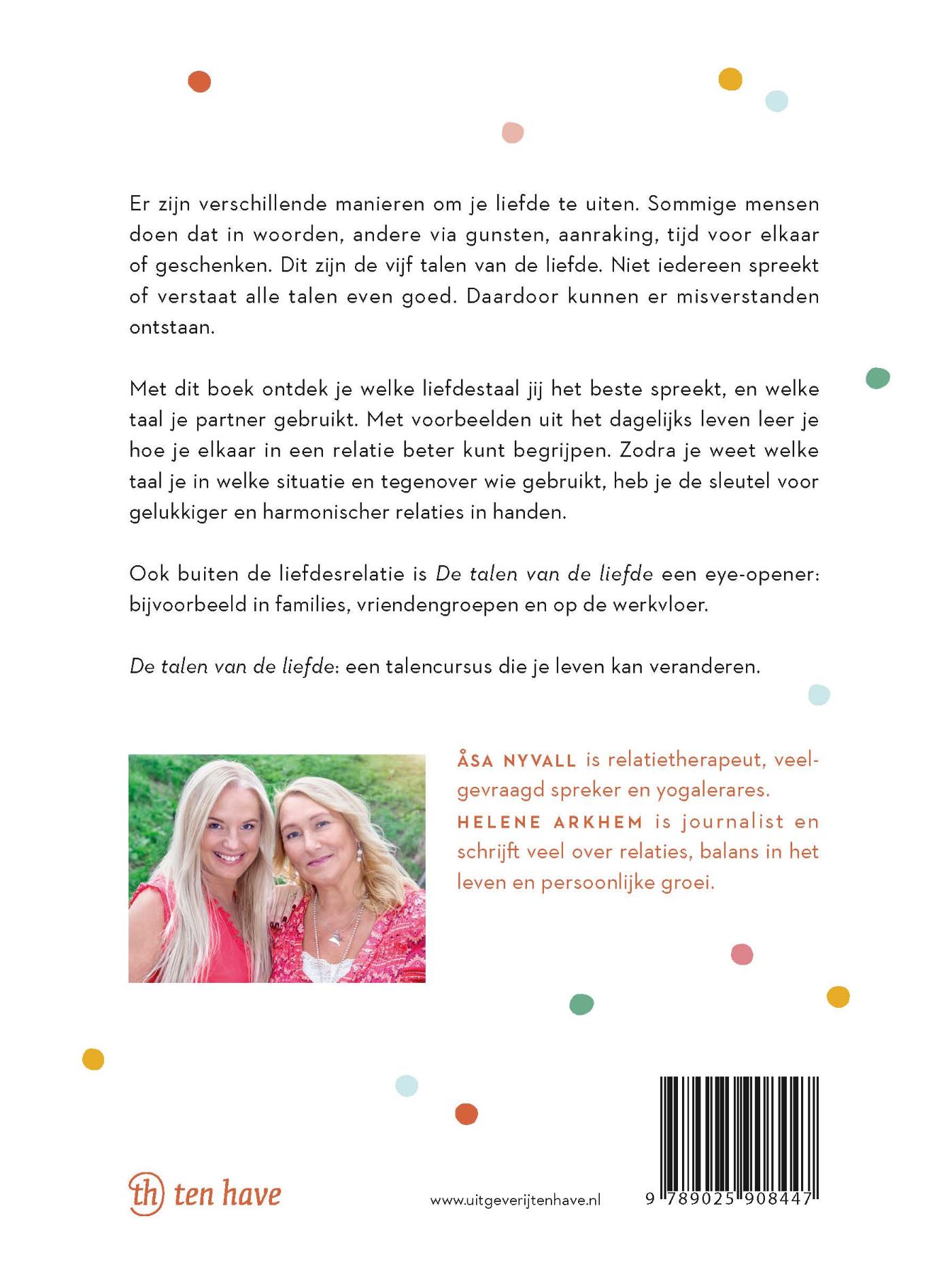 Achterkant van De talen van de liefde