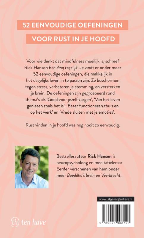 Achterkant van Eén ding tegelijk