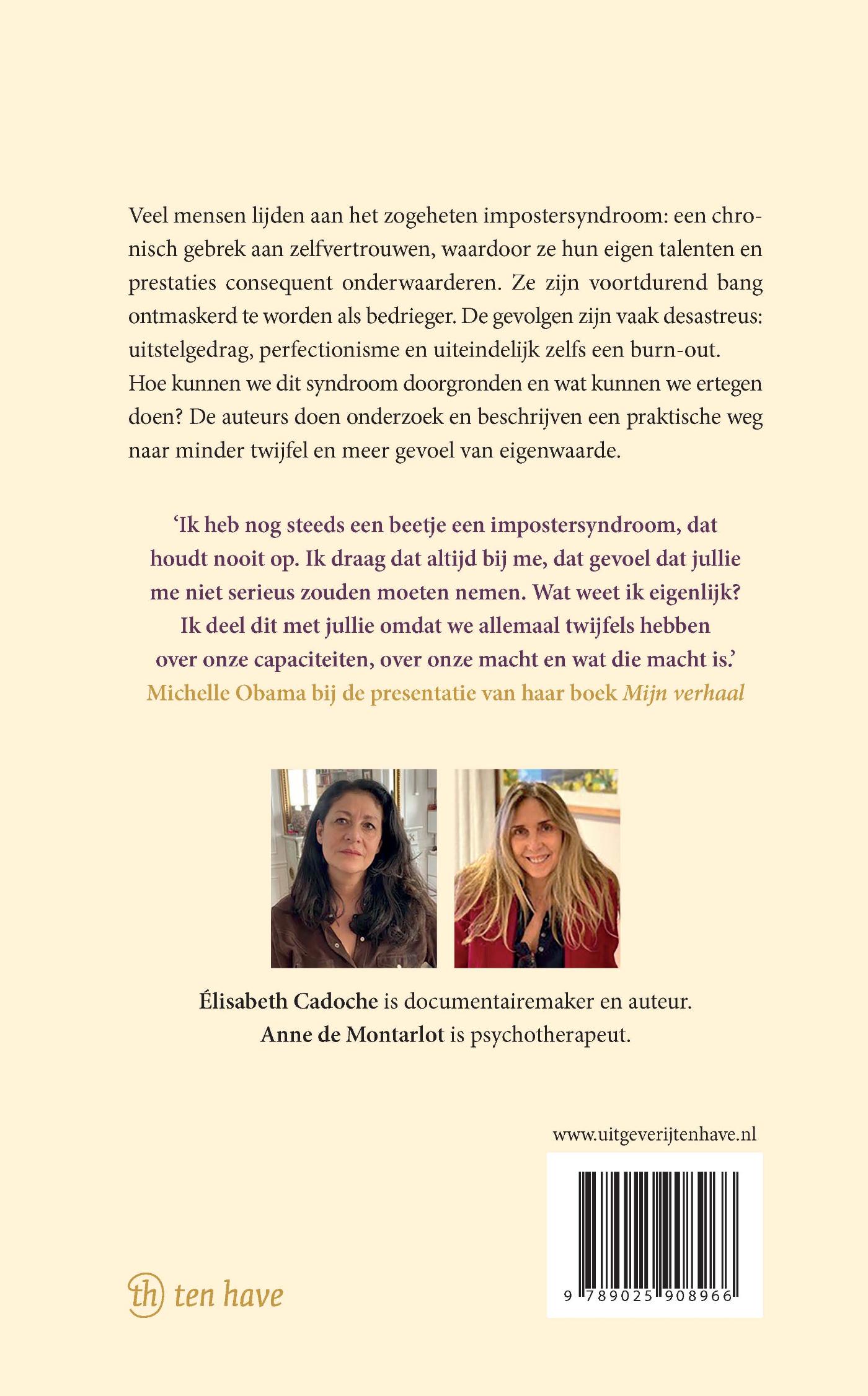 Achterkant van Het impostersyndroom