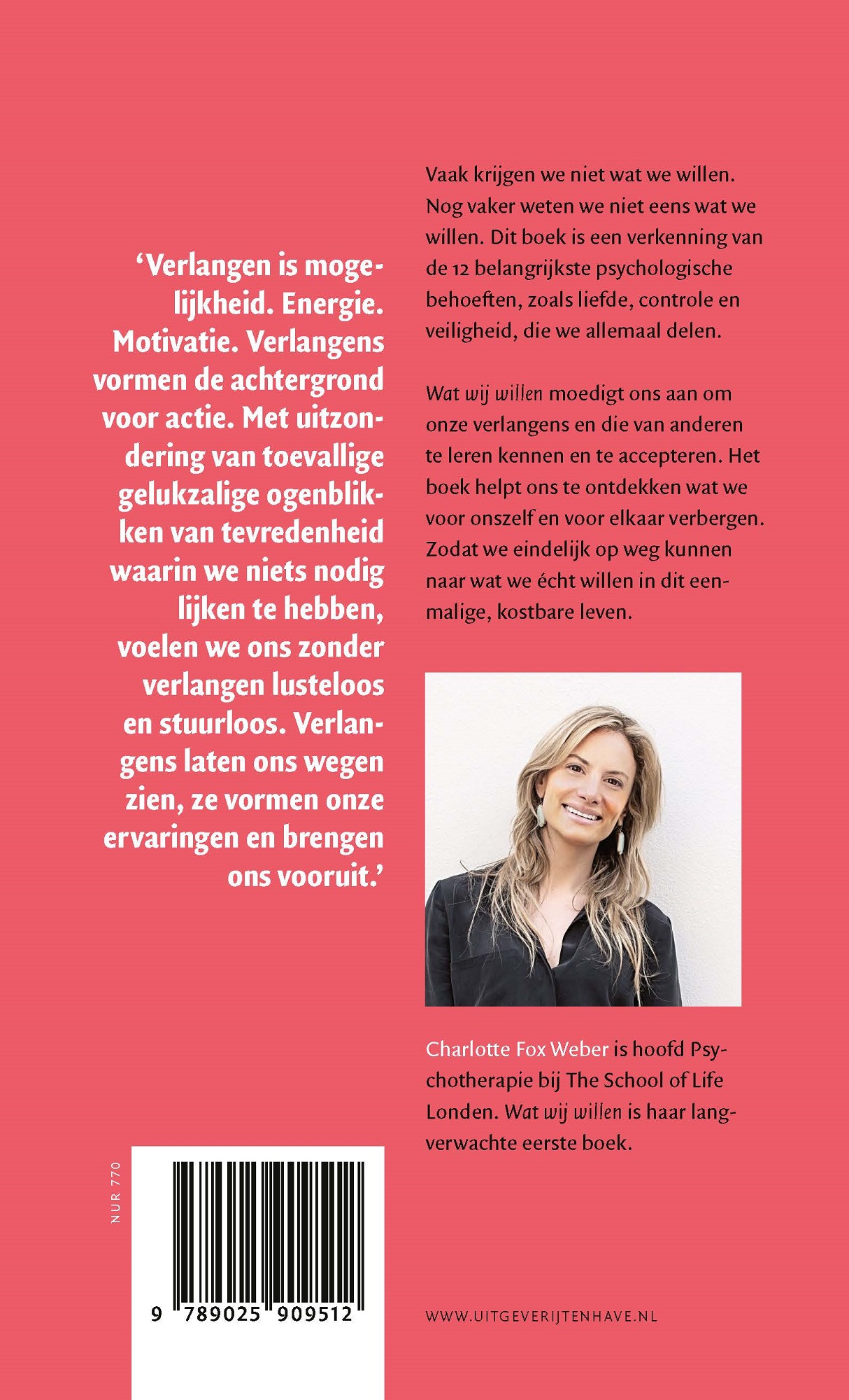 Achterkant van Wat wij willen