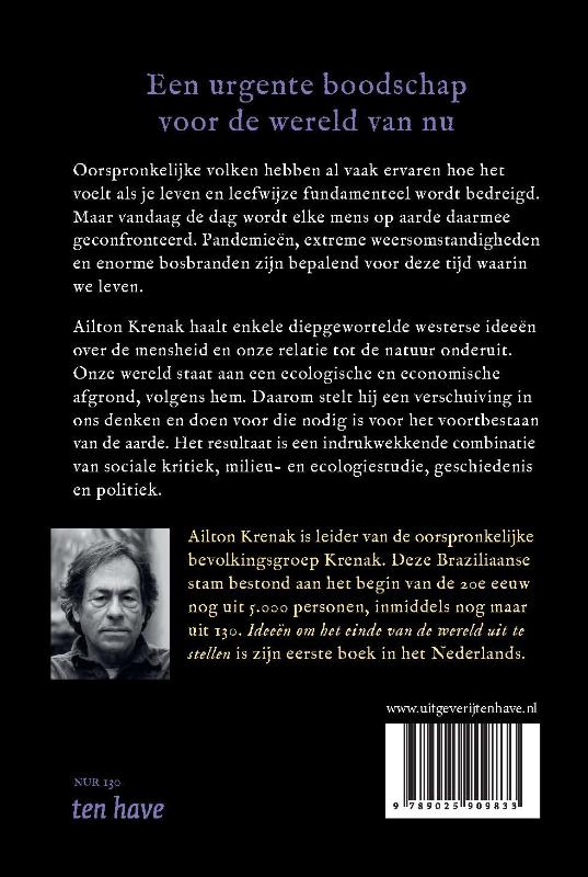 Achterkant van Ideeën om het einde van de wereld uit te stellen