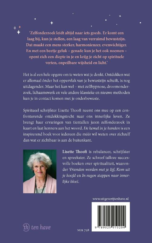 Achterkant van De hemel in je handen