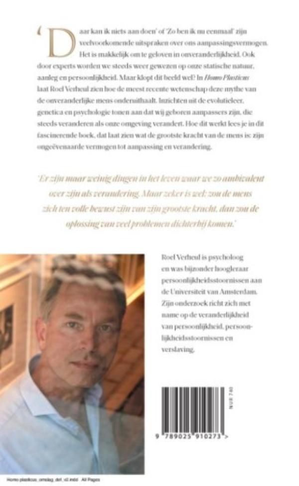 Achterkant van Homo plasticus