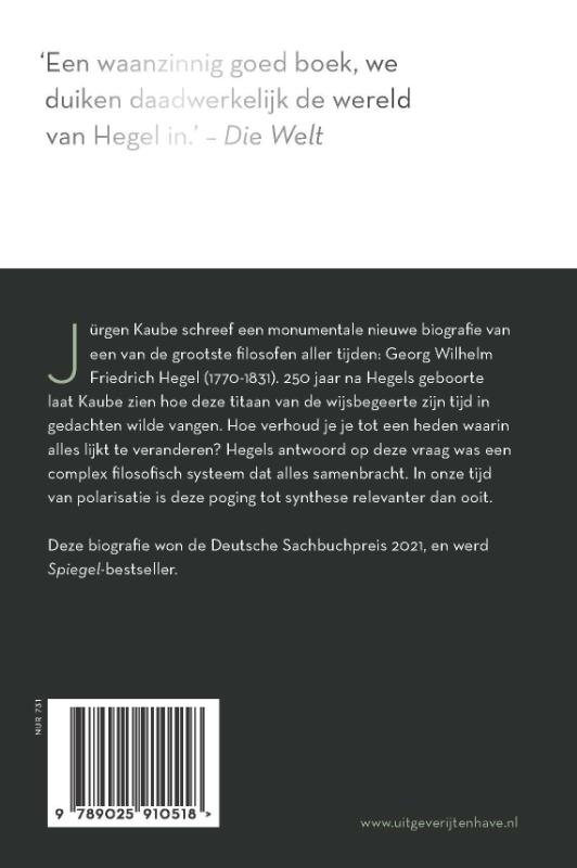 Achterkant van Hegel