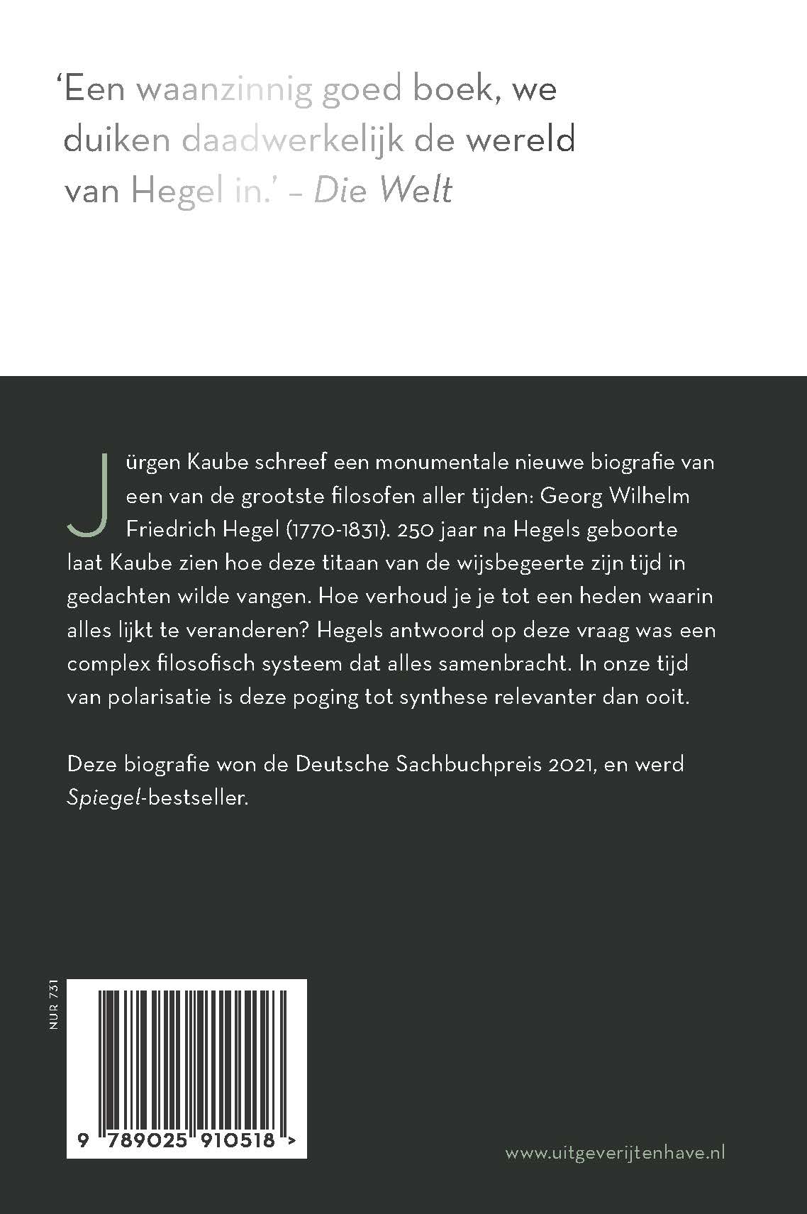Achterkant van Hegel