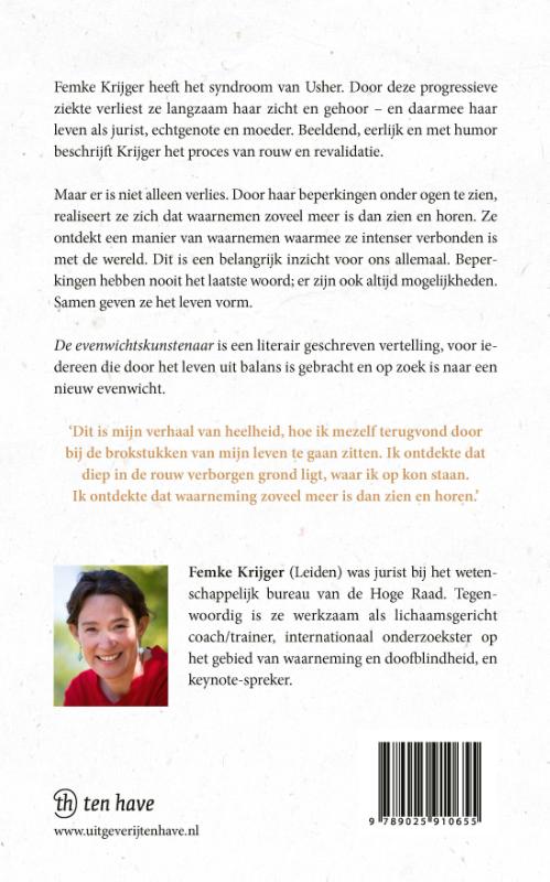 Achterkant van De evenwichtskunstenaar