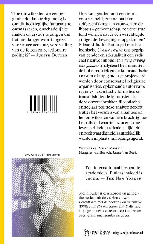 Achterkant van Wie is er bang voor gender?