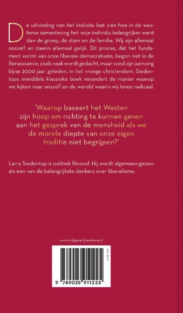 Achterkant van De uitvinding van het individu