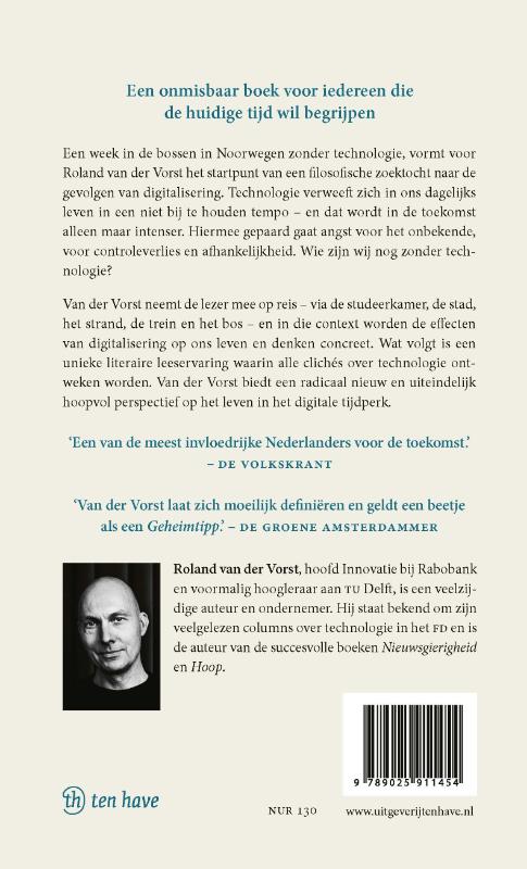 Achterkant van De toekomst is eindeloos
