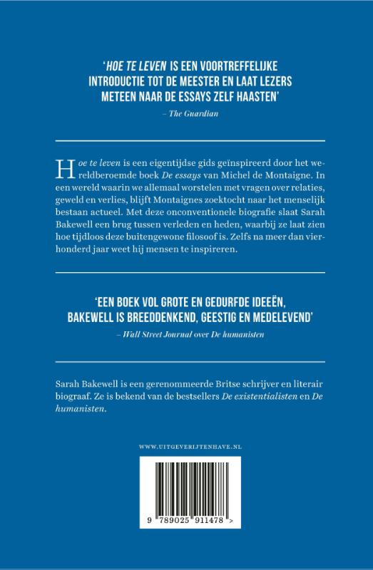 Achterkant van Hoe te leven