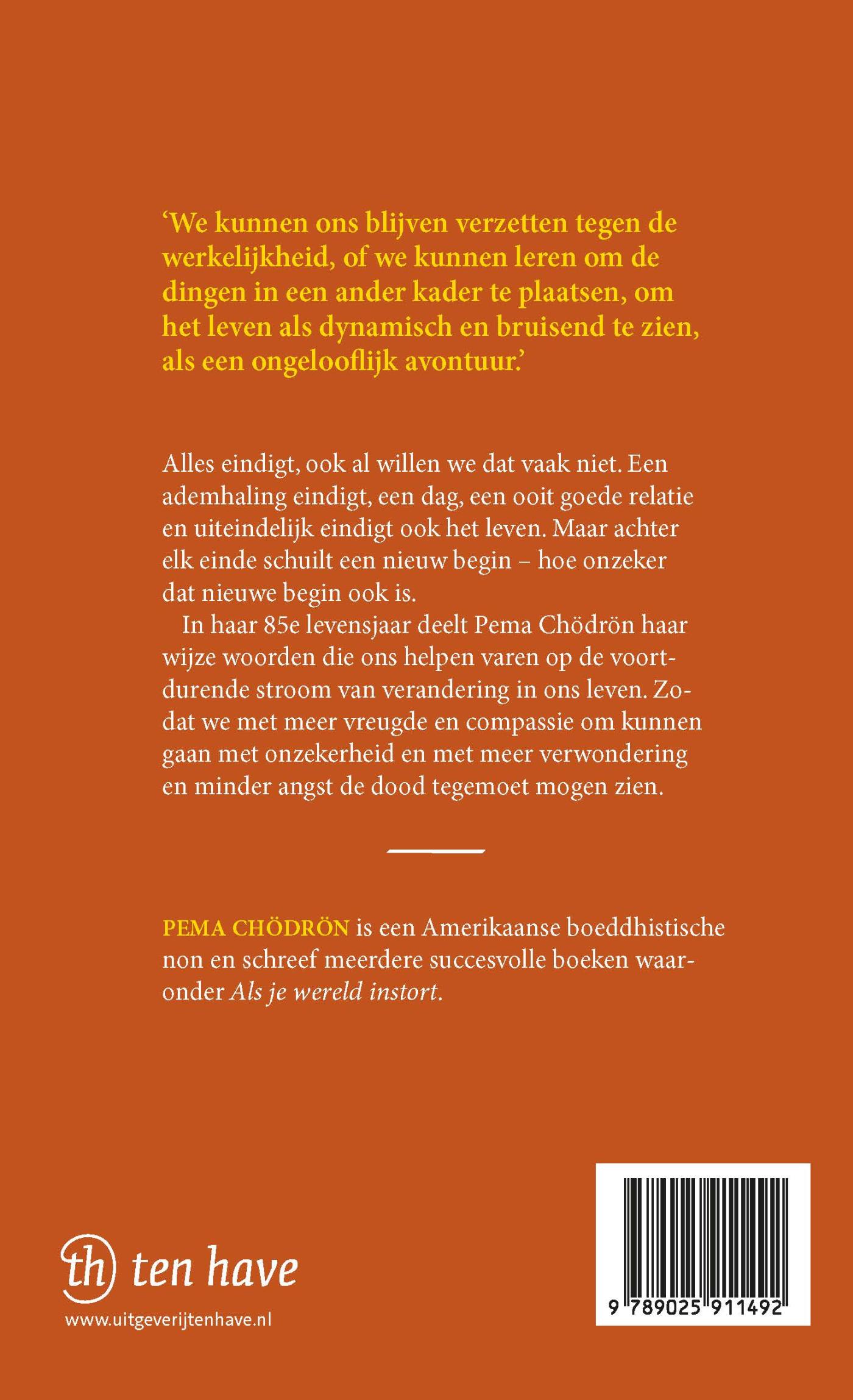 Achterkant van Elk einde een nieuw begin