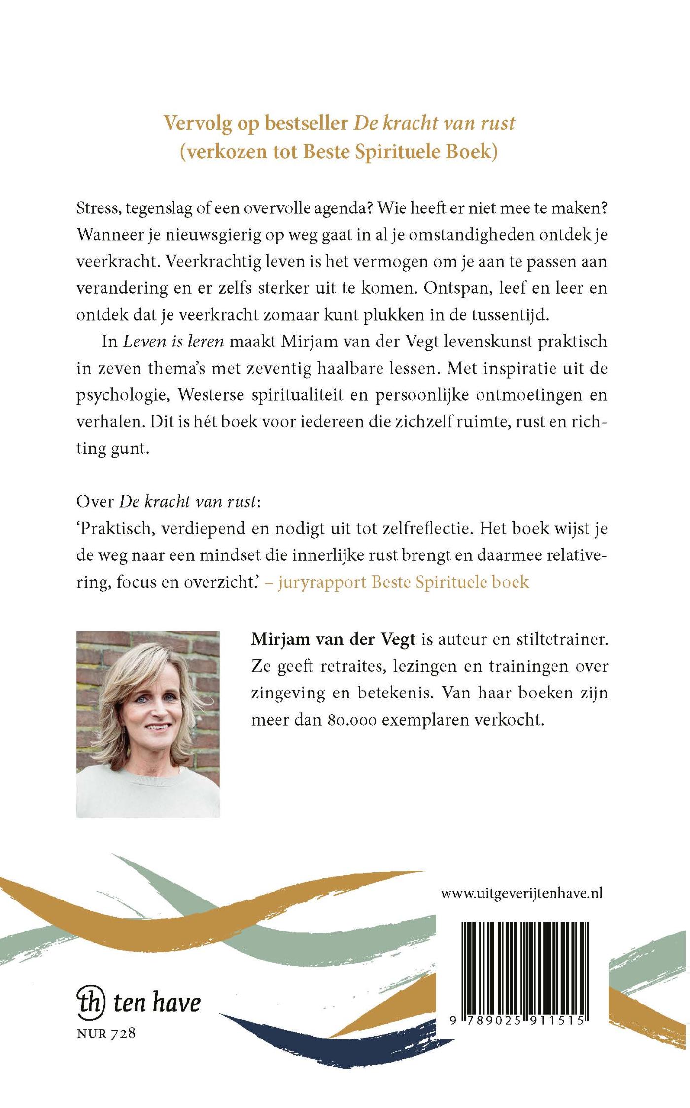 Achterkant van Leven is leren