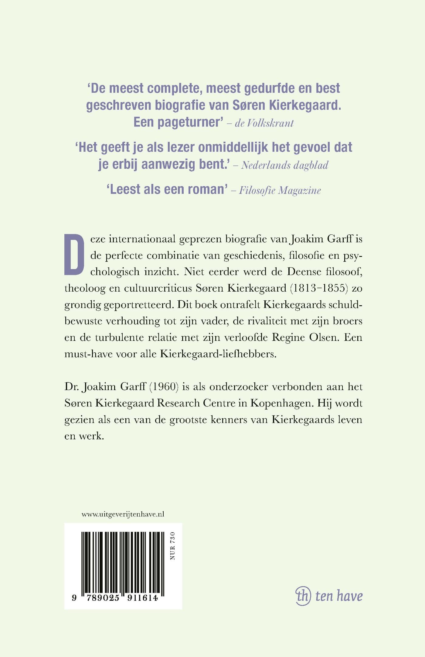 Achterkant van Kierkegaard