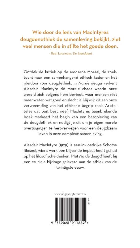 Achterkant van Na de deugd